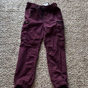 Old Navy Kids Burgundy Cargo Joggers